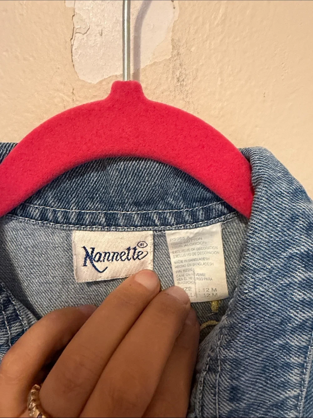 Nannette Light Blue Denim Jacket with Floral Patch